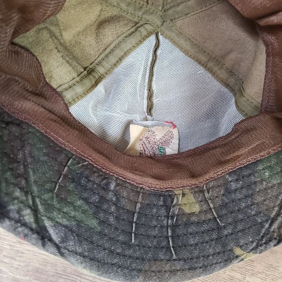 Vintage Original Jones Mallard Duck Embroidered Bucket Hat Cap Sz LG Distressed - Picture 8 of 8